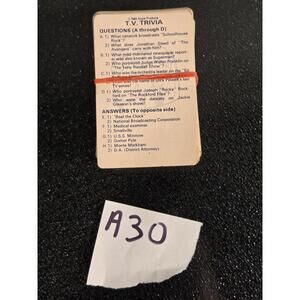 TV Trivia Card Deck | Hoyle Products - 1984